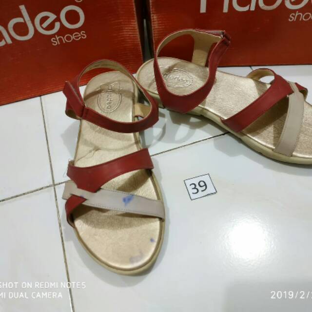 Sz.39 sepatu sandal tali,wanita merk fladeo