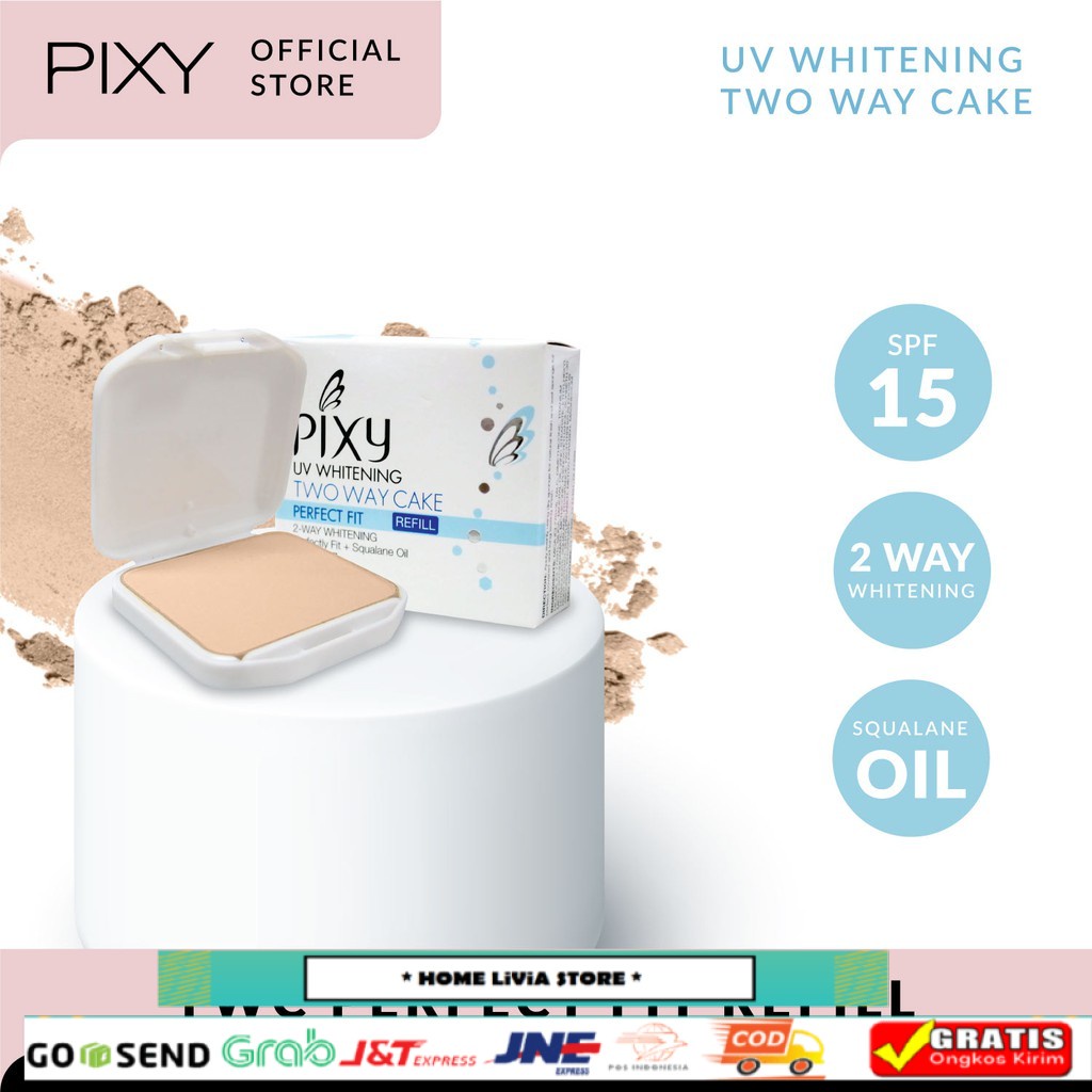 Pixy Bedak Perfect Fit 02 Yellow Beige Refill 12.2 gr
