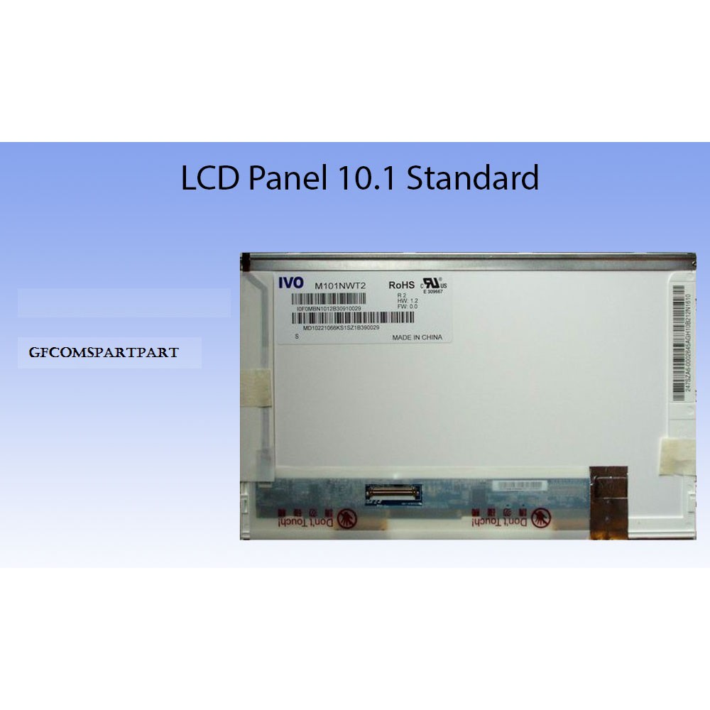LED LCD 10.1 Standard for Axioo pjm,Toshiba nb520, HP Mini 1012, Asus 1001px / HT101WSB-100