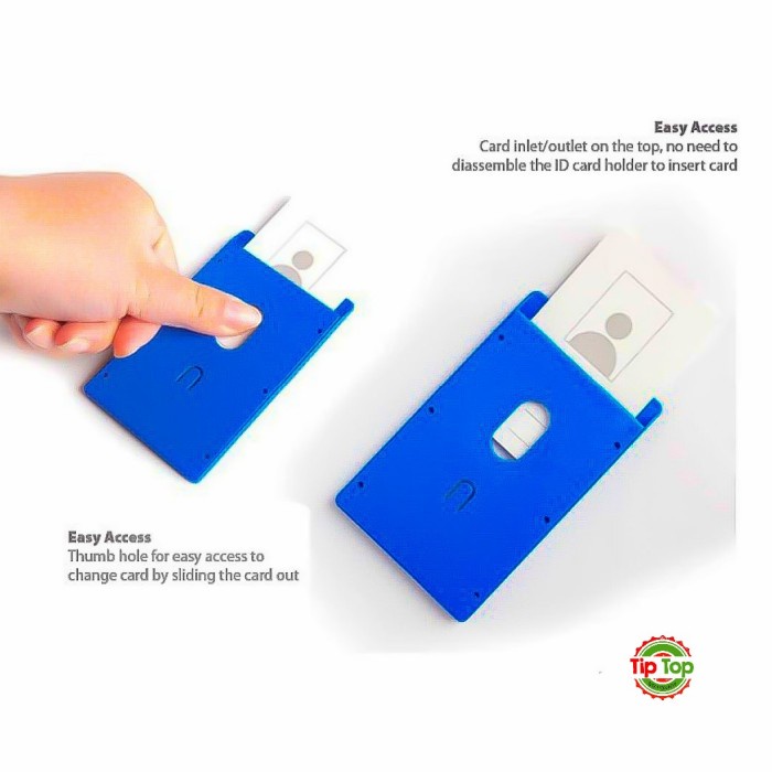 

Kusus Hari Ini Bantex Id Card Holder Lanyard / Name Tag Potrait Black #8865 10 Trendi