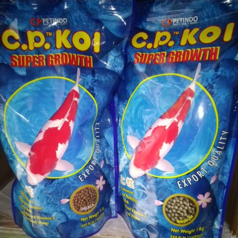 CP KOI 1 kg-Medium/Small-Pertumbuhan-Pakan Ikan-Makanan Ikan-Makanan Koi