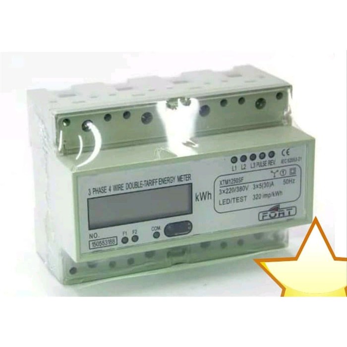 Kwh Meter XTM1250SACT LCD By CT MERK FORT 3 Phase