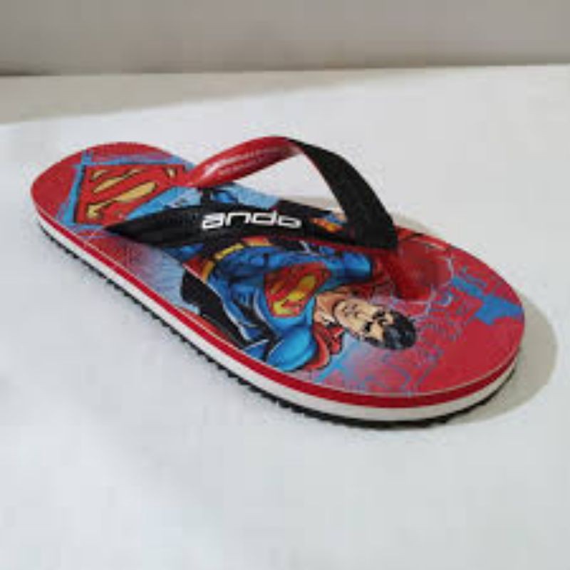 sandal jepit ando anak motif batman dan superman ( 28 - 32)