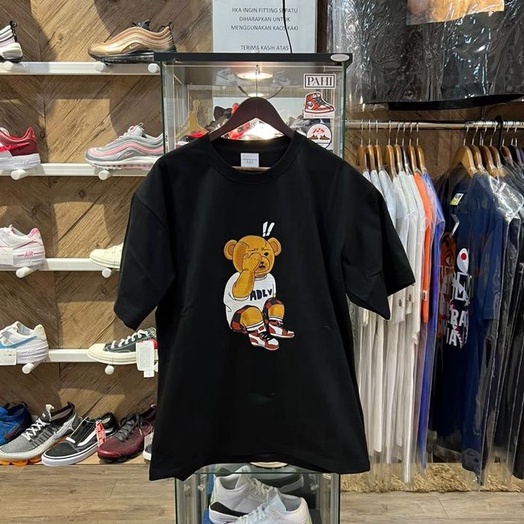 ADLV Cartoon Bear Black Tee