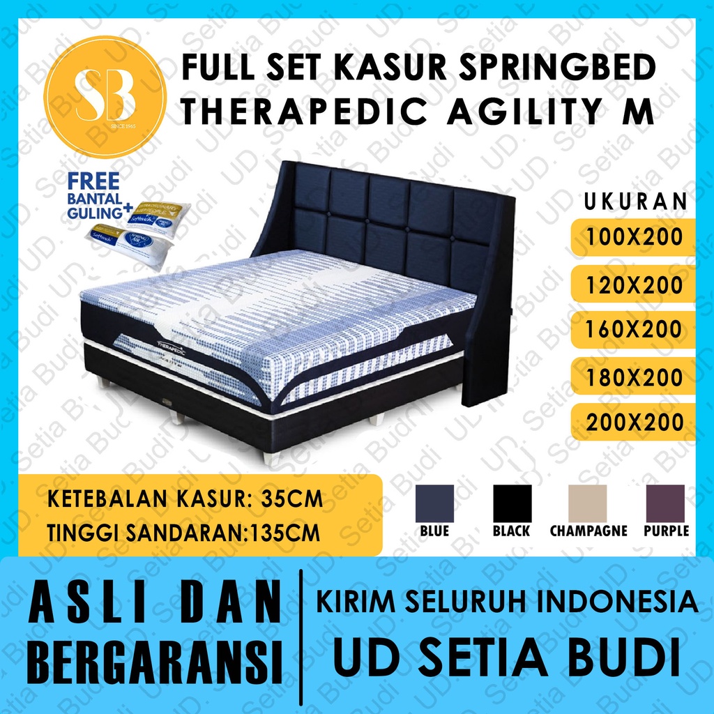 Set Kasur Therapedic Agility M Medium Firm