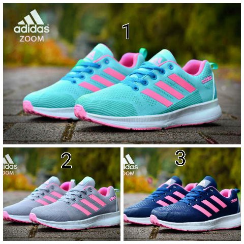 UNIQ sepatu adidas wanita sport gym running 100% OKE