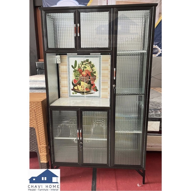 rak piring lemari piring lemari dapur rak aluminium dengan meja keramik jumbo