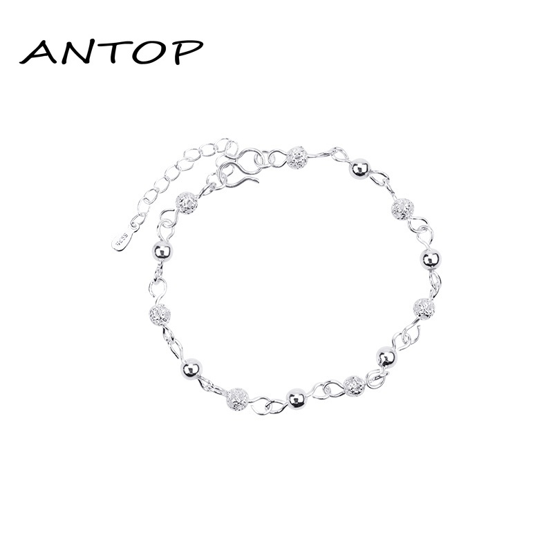 Gelang Kaki Sterling Silver 925 Gaya Korea Untuk Wanita Aksesoris Fashion ANTOP