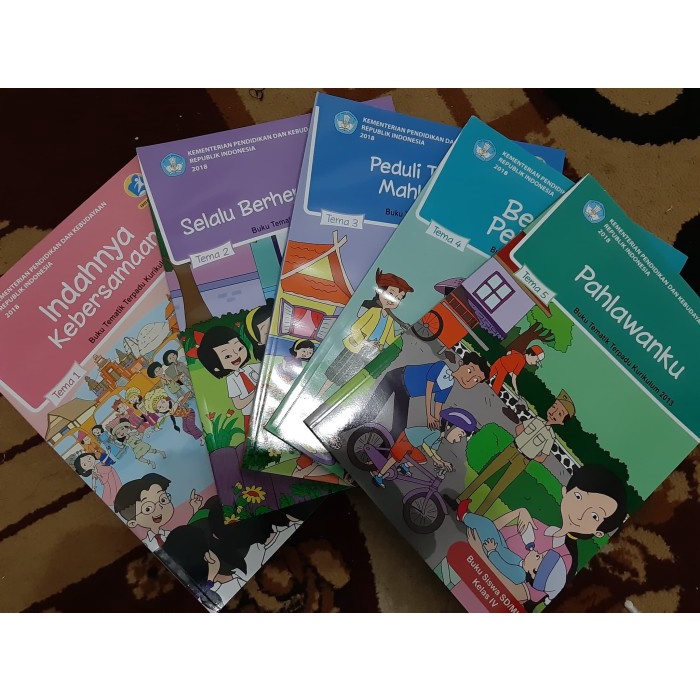 

❤BISA COD❤ Paket Buku Tematik Depdikbud Kelas 4 Semester 1 Tema 1,2,3,4 & 5