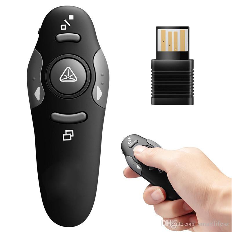 Wireless Presenter 2.4 GHz With Red Laser Pointer - Black