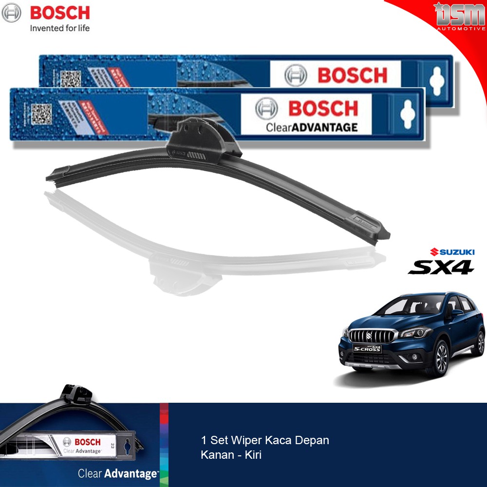 Bosch Clear Advantage Frameless / Wiper Frameless Suzuki SX4 X-Over S-Cross / Wiper Depan SX4