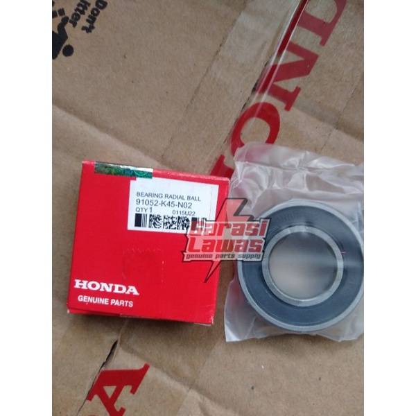 91052-K45-N02 Bearing ball radial 6004 ori Honda nap gear belakang laher 6004 original Honda Lager g