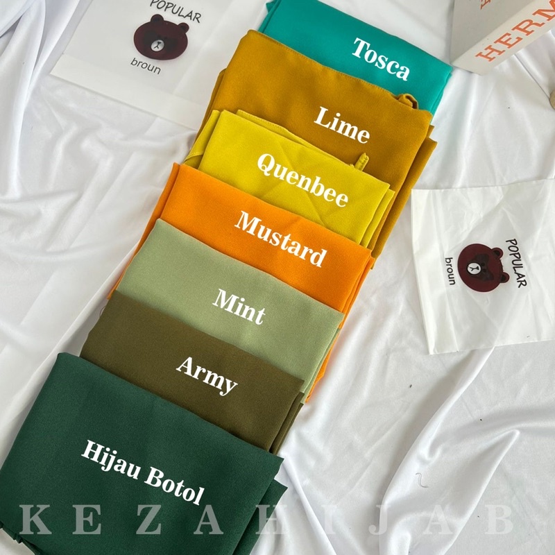 Keza - Hijab Segitiga Instan Tanpa Pentul /Hijab Instan 1 Layer Diamond Premium