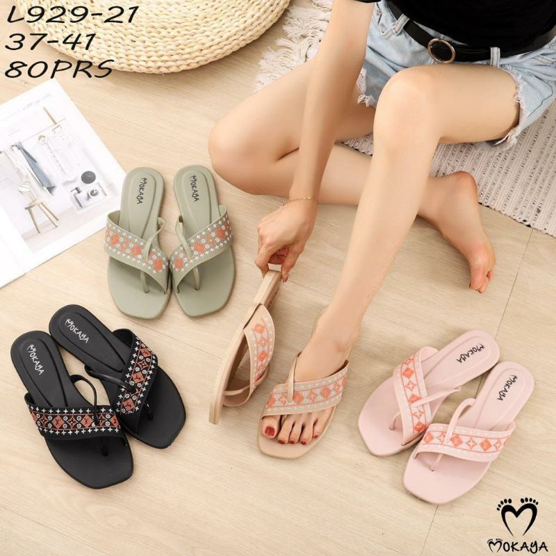 SANDAL JEPIT JEMPOL MOKAYA 929 21 SENDAL JAPIT KARET WANITA JELLY CASUAL