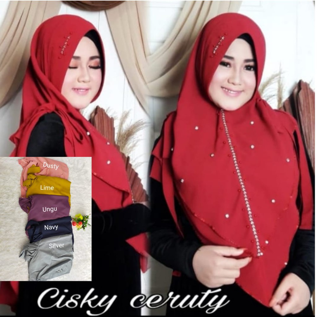 Jilbab Ori desvika murah ceruty babydoll