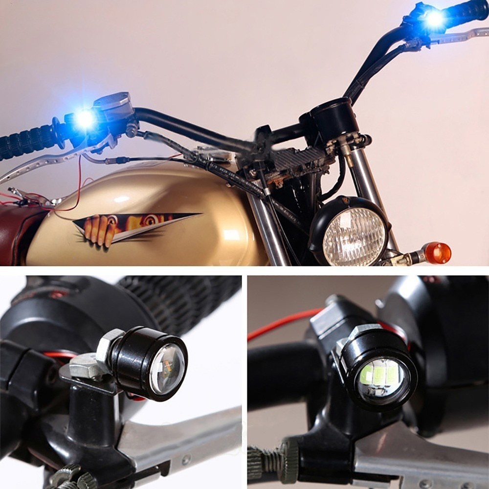 2pcs / Pasang Lampu Led Eagle Eye 12v Untuk Rem Motor