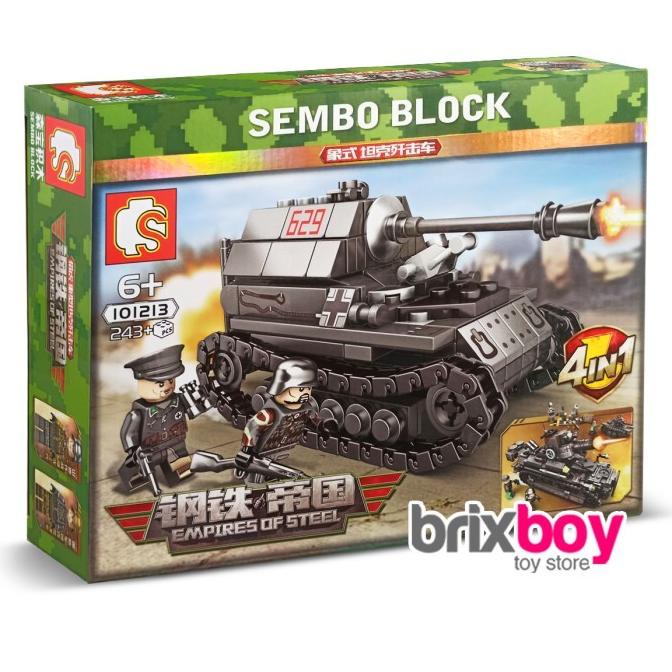 HOTLIST Mainan SWAT Army Tank Tentara 243pcs - Sembo 101213