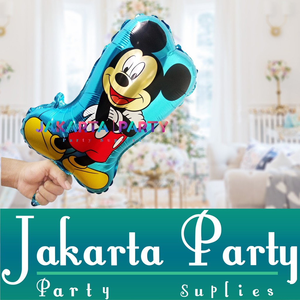 Balon Foil Mickey Mouse Mini / Balon Foil Karakter Mickey