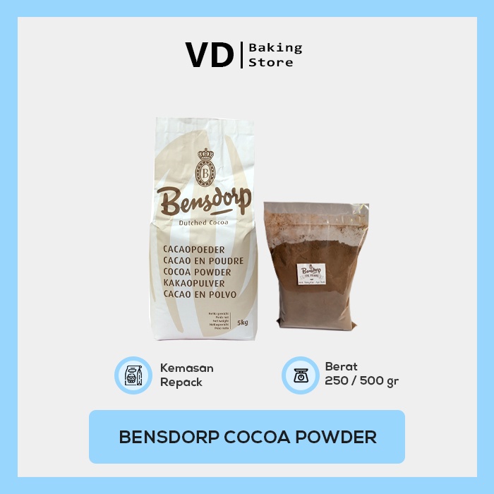 

BENSDORP COCOA POWDER - BENSDORP COKELAT BUBUK - COKELAT BUBUK - COKLAT POWDER 500 GR