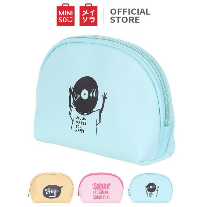 MINISO Tas Penyimpanan Kosmetik Tempat Makup Semicircular Cosmetic Bag - Random pick