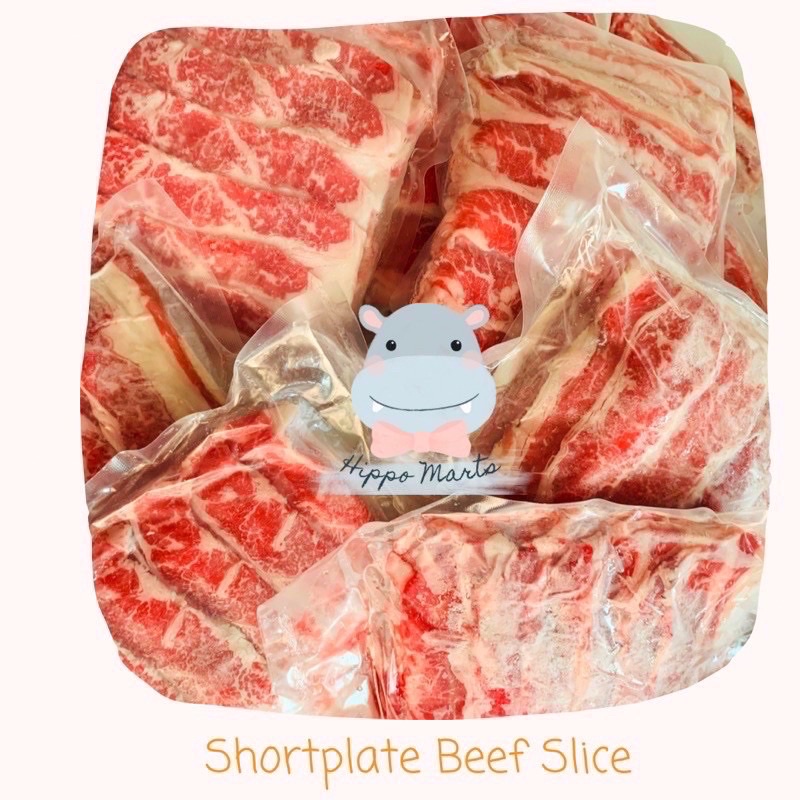 SHORTPLATE Beef US 1mm ( Angus BEEF SLICE ) Daging Slice Yoshinoya❗️HALAL