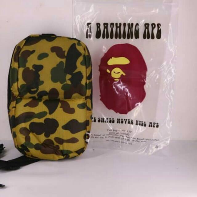 SLINGBAG BAPE APPENDIX TAS BAPE TAS TERMURAH FASHION COWO TERMURAH FASHION MURAH