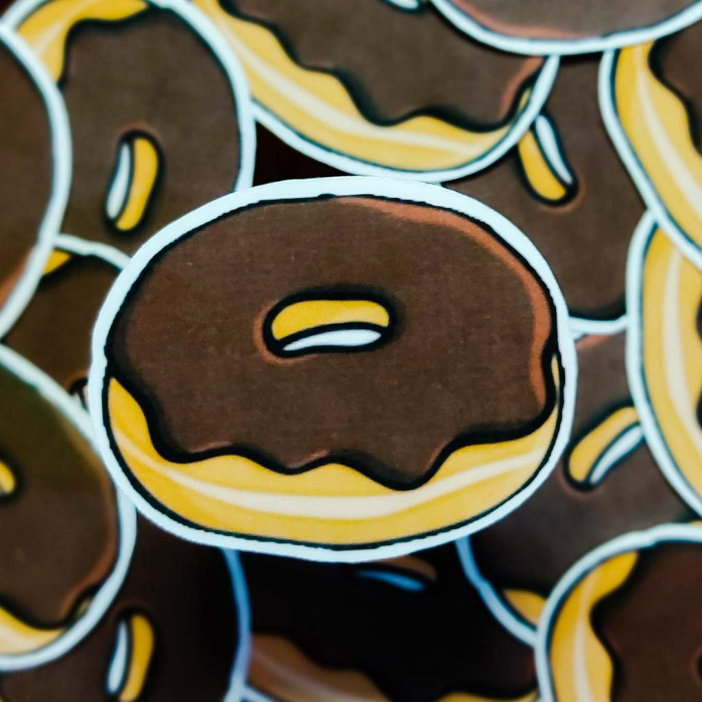 

Sticker Donut Kualitas Anti Air Tahan Gores Stiker Lucu - Laptop/ Jurnal/ Tumbler/Koper/Cermin/ Kulkas DLL