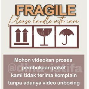 

STIKER FRAGILE OLSHOP CUSTOM ukuran 6x10cm