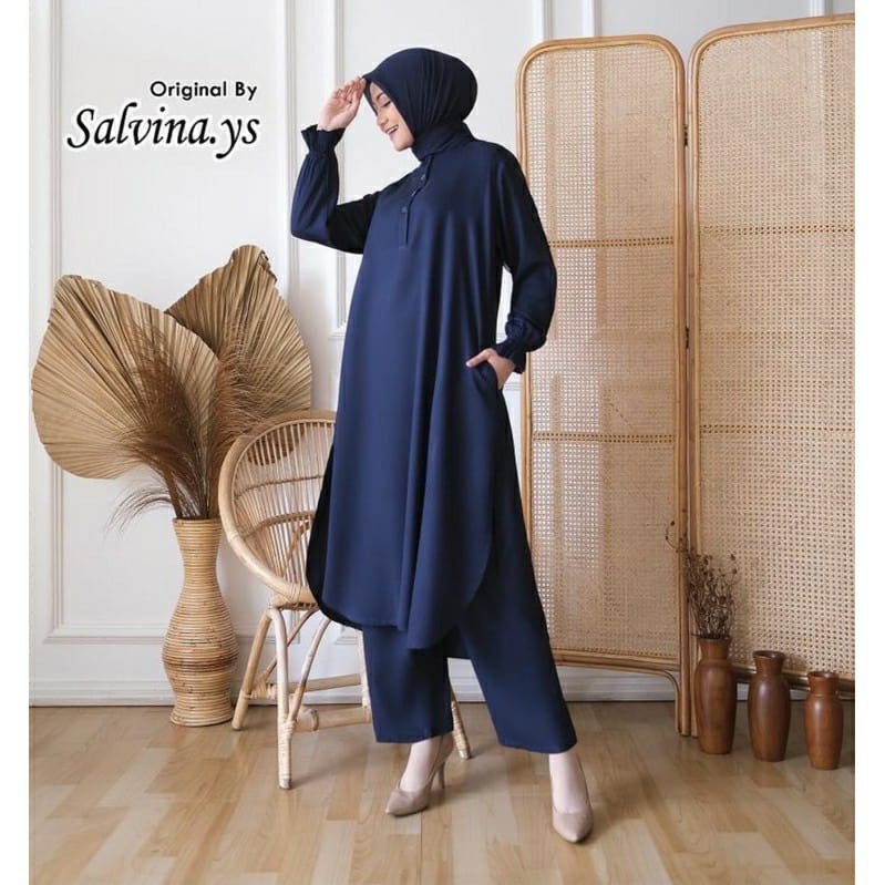 ONE SET SETELAN MANONA DAILY BUSUI TUNIK WANITA SET MOSCREPE  REMAJA KONDANGAN-1