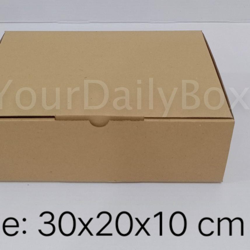

Langsung Kirim ♚ (10 pcs) Kardus karton die cut uk. 30x20x10 cm untuk makanan, baju, aksesoris, dll~