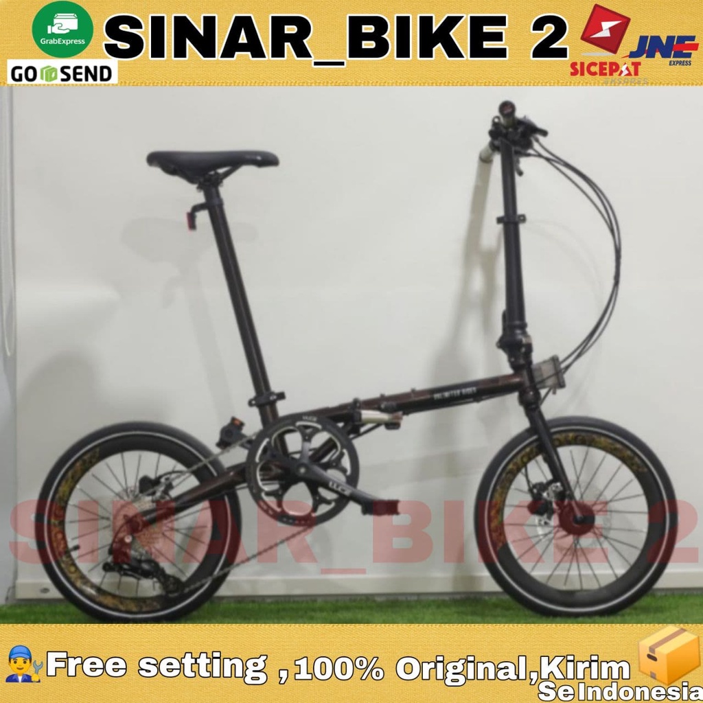 Sepeda Lipat ELEMENT TROY X 10 Speed Dark Titan Chromoly Bonus Koper
