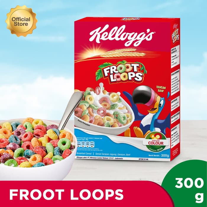 Kelloggs Froot Loops 300g Shopee Indonesia