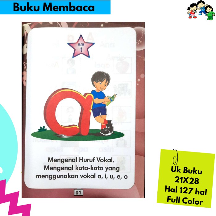 Happy Holy Kids-Buku Belajar Membaca-Jago Membaca Tanpa Mengeja 5+