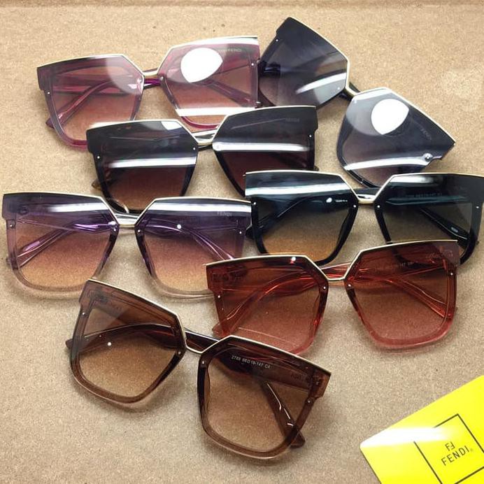KACAMATA SUNGLASSES WANITA BRANDED ANTI UV 100% FENDI 2789 PREMIUM