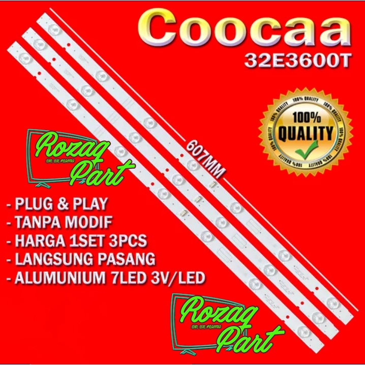 LED BACKLIGHT TV COOCAA COCA KOKA 32IN INC 32E3600T 32E3600 T 32E3000