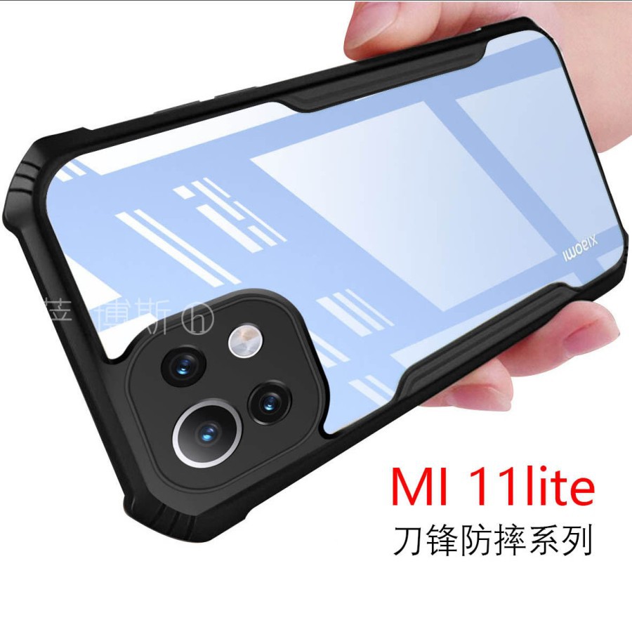 Hardcase Xiaomi M11 Lite Shockproof Transparant Casing Xiaomi M11 Lite