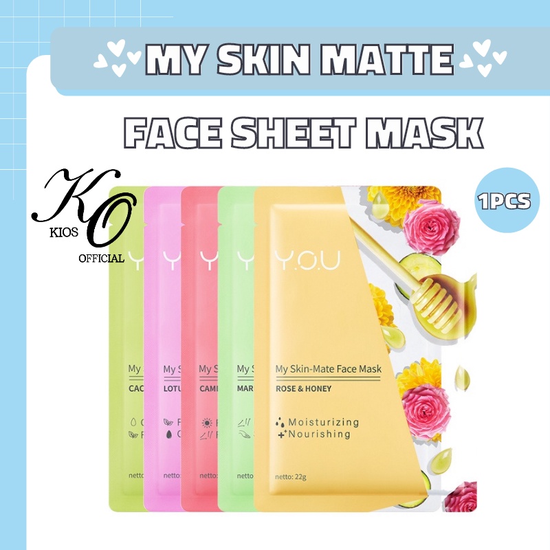 Kosmetik You My Skin Matte Face Sheet Mask - You Makeups