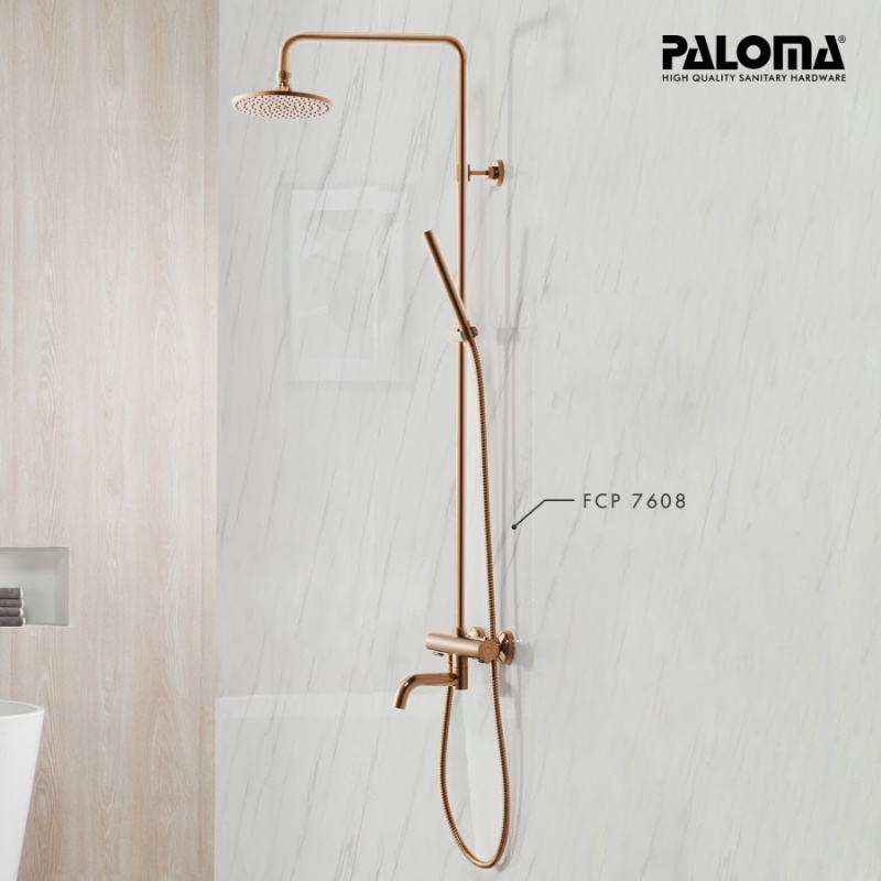 PALOMA FCP 7608 Shower Tiang Set Column Mandi Keran Kran Panas Dingin