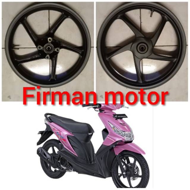 Velg depan beat karbu original