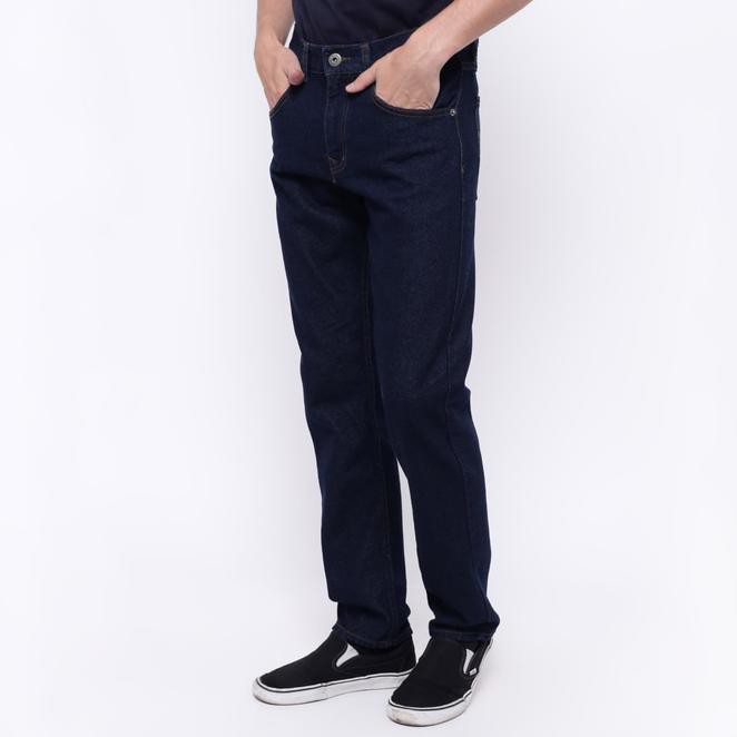 Edwin Celana Jeans Slim Fit Pria Panjang Biru Roma 05 - Navy, 27