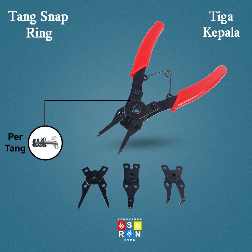 Tang Snap Ring 4 in 1 External Internal | Tang Combination Cincin | Resonance Home