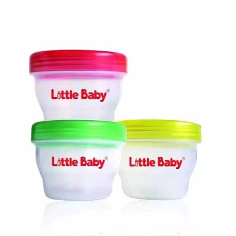 Little Baby Food Container Wadah MPASI/ Wadah makan bayi 3 Set 120ml/160ml