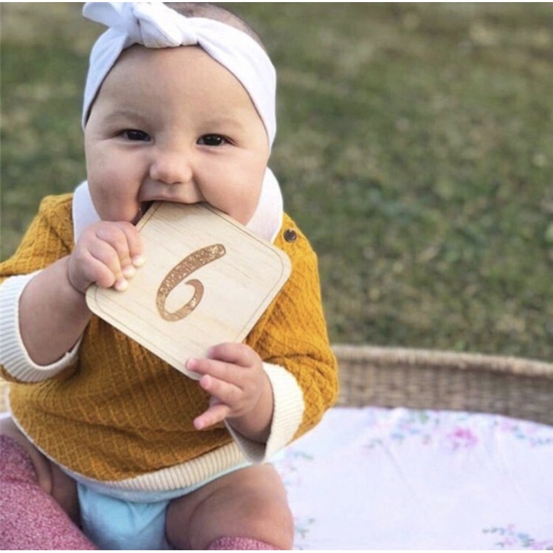 WOODEN PREGNANCY &amp; BABY MILESTONE | PROPERTI FOTO KEHAMILAN BAYI