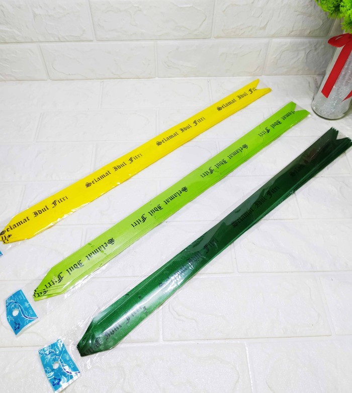 

(10 Pcs) Pita Tarik Idul Fitri BESAR - Pita Tarik Dekorasi Lebaran