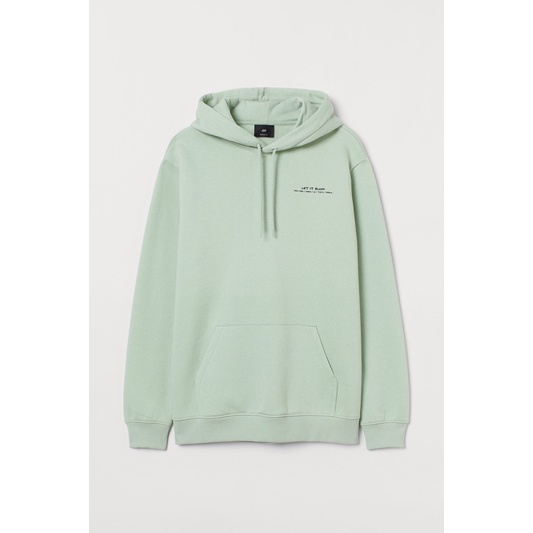 COD 9.9 Hoodie Sweater Cowok Cewek HNM Let It Bloom Mint Jaket Unisex H&amp;M Pria Wanita Full Tag