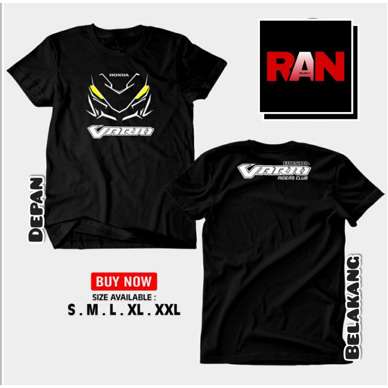 Baju T-shirt Kaos HONDA VARIO l Kaos Honda Vario Rides Club l Kaos Otomotif Viral Terlaris l Kaos Mo