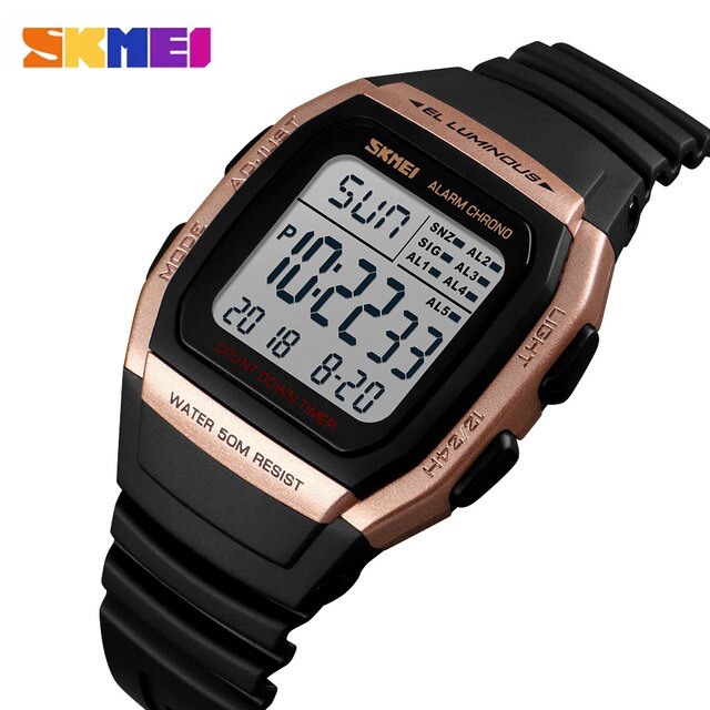 SKMEI 1278 Jam Tangan Wanita Digital Dual Time WK-SBY