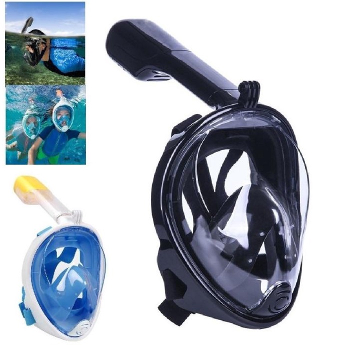 Kacamata Snorkling Snorkeling Menyelam Permukaan Full Face Mask Renang
