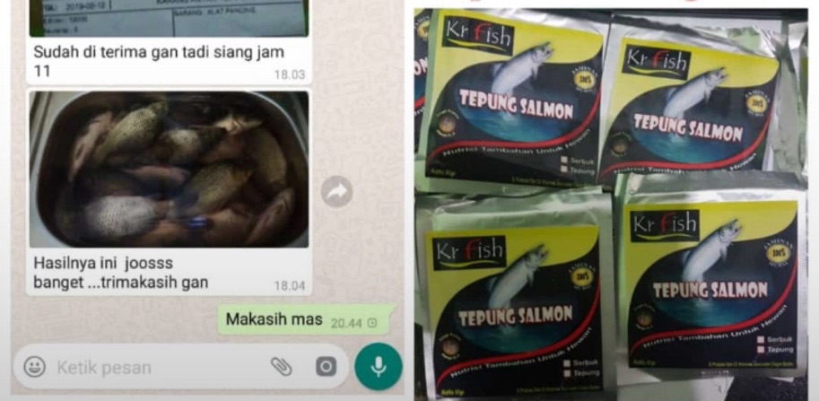 Tepung ikan salmon 100% murni