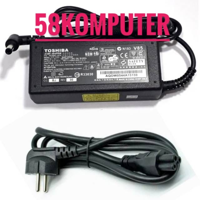 Charger AC Adapter For Toshiba Satellite C655 C660 L300 L450 L500 L500-1EN A200 A205 PA3714U-1ACA